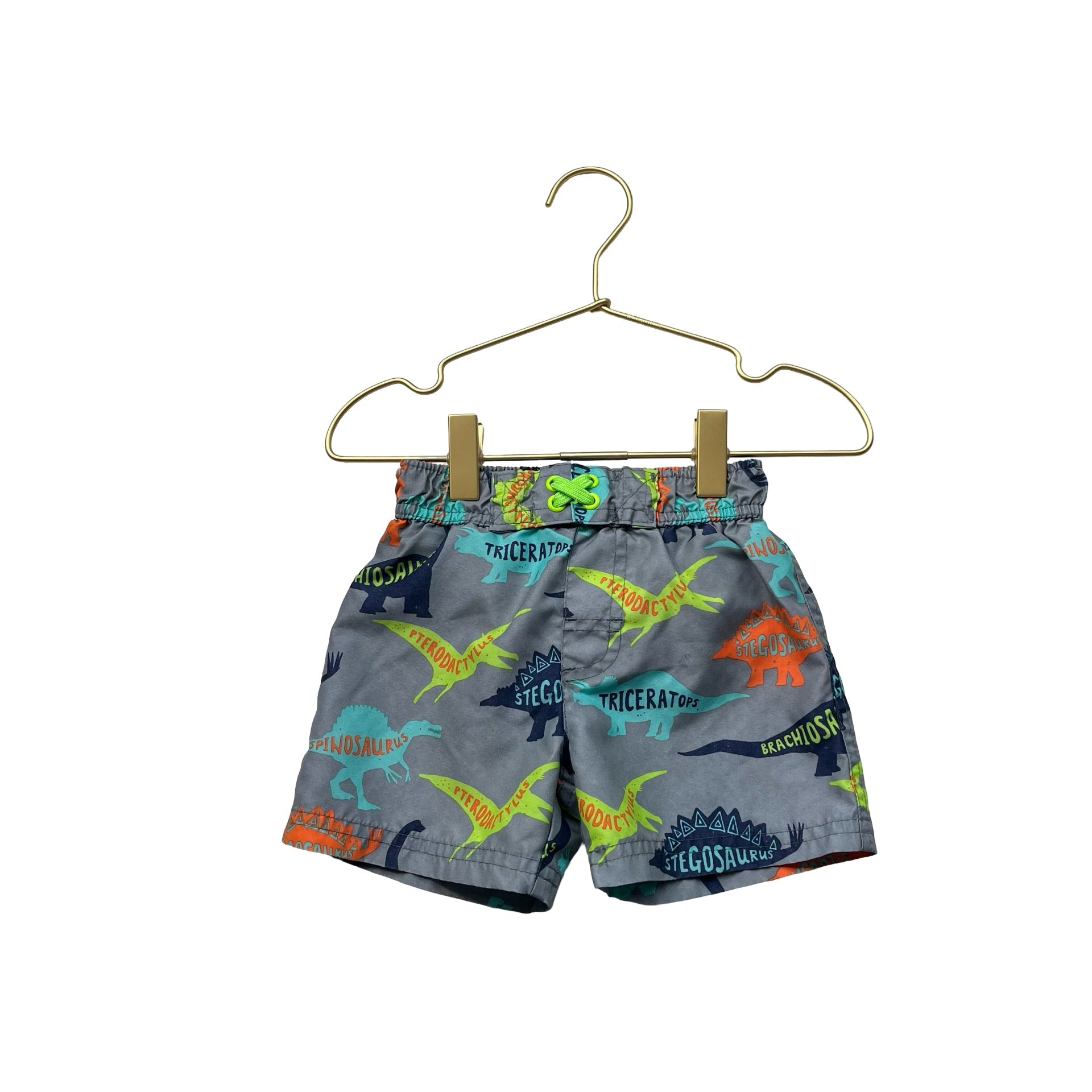 Cat & Jack Gray Dino Swim Trunks - Size 2T - Bounce Mkt