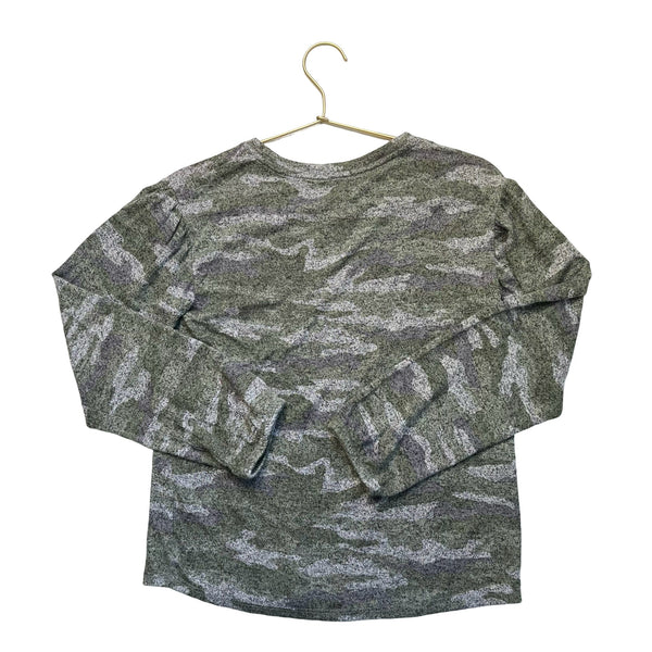 Cat & Jack Green Camo Knit Top with Tags - Size L 10 - 12 - Bounce Mkt