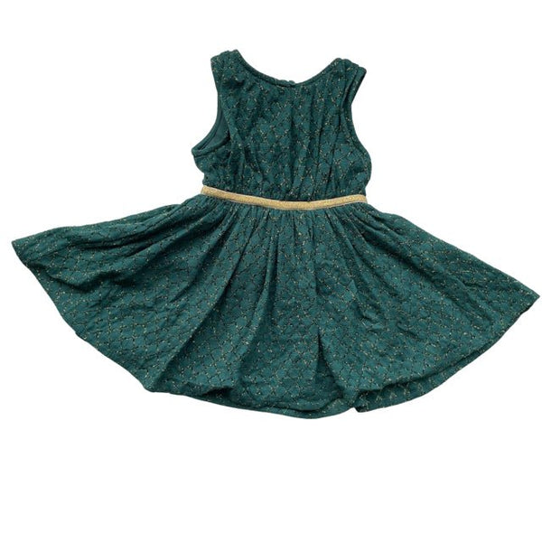 Cat & Jack Green & Gold Dress - Size 2T - Bounce Mkt