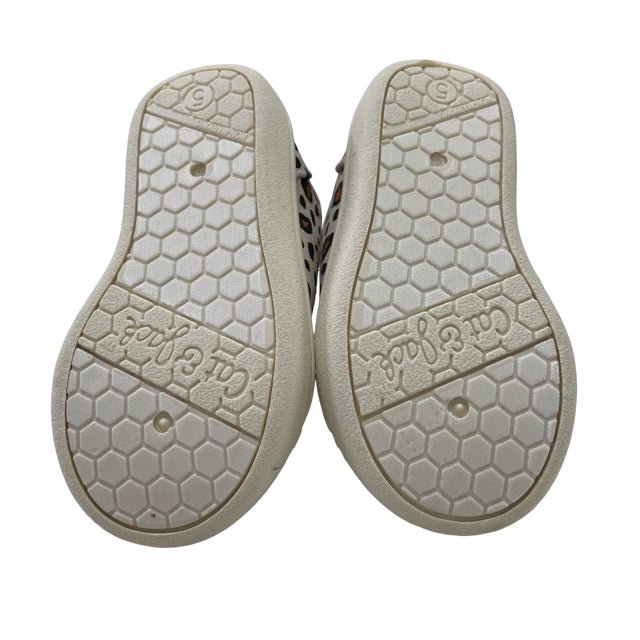 Cat & Jack Leopard Print Velcro Sneakers with Tags - Size 5 - Bounce Mkt