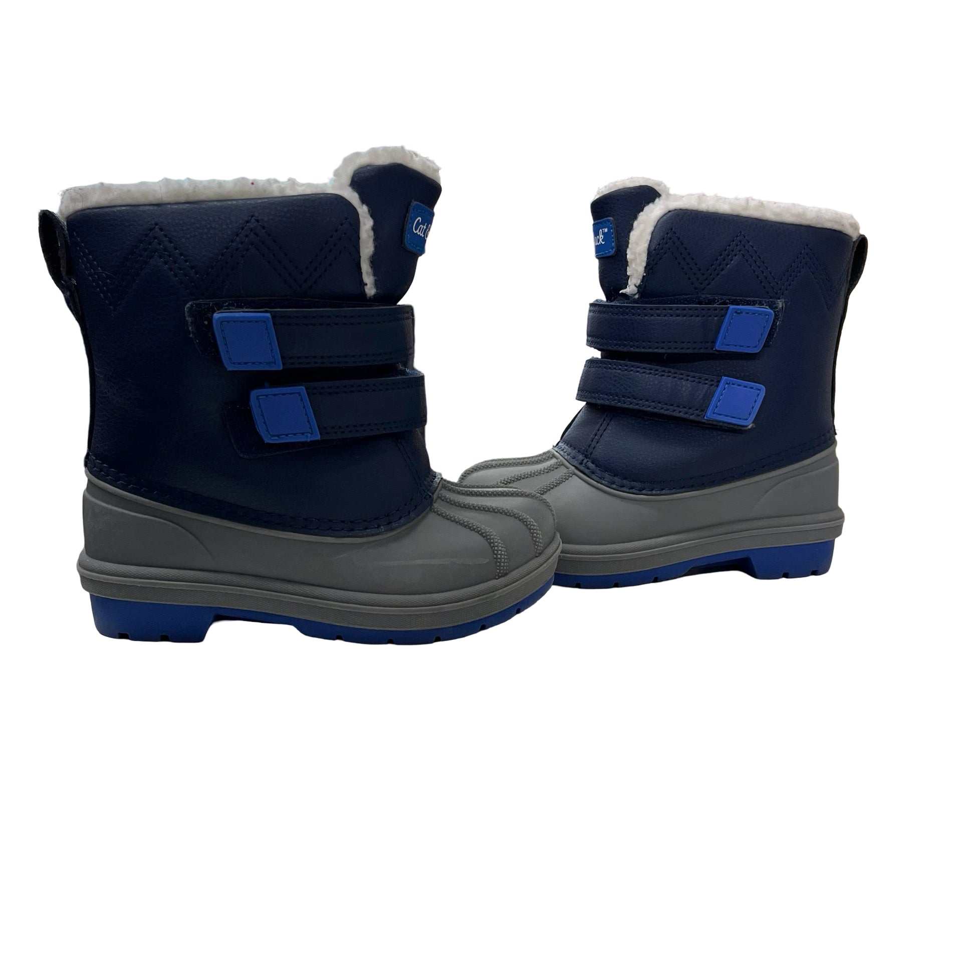 Cat & Jack Navy & Gray Winter Boots - Size 9 - Bounce Mkt