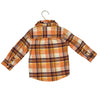 Cat & Jack Orange, Ivory, Brown Plaid Flannel with Tags - Size 2T - Bounce Mkt