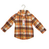 Cat & Jack Orange, Ivory, Brown Plaid Flannel with Tags - Size 2T - Bounce Mkt