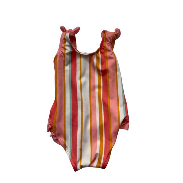 Cat & Jack Orange & Pink Striped Swim Suit - Size 3-6 Mo - Bounce Mkt