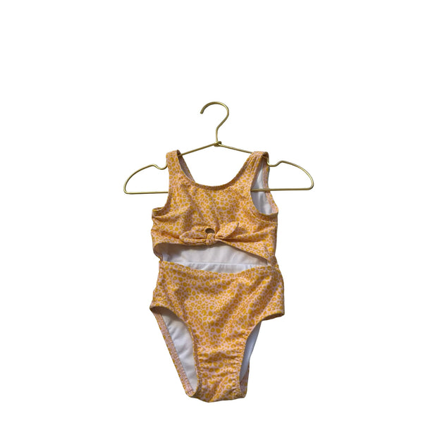 Cat & Jack Yellow & Pink Leopard Swim Suit - Size 18 Mo - Bounce Mkt