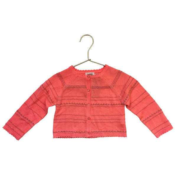 Catimini Orange Metallic Cardigan - Size 2 - Bounce Mkt