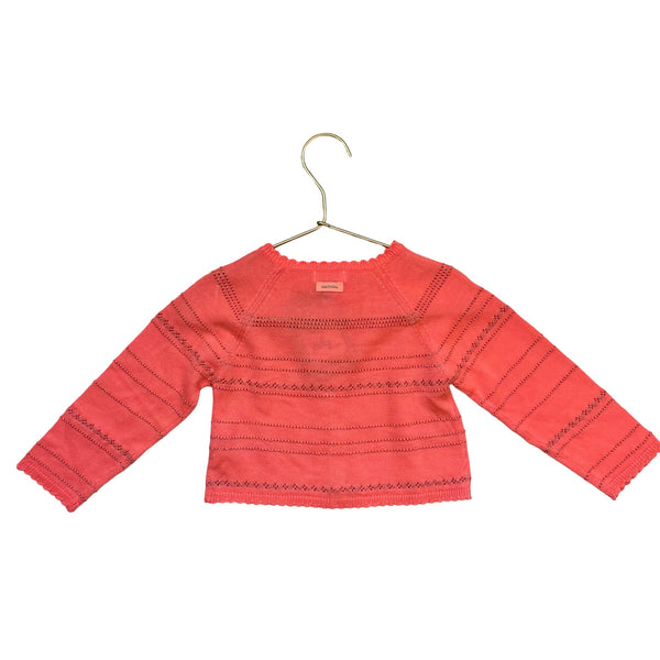 Catimini Orange Metallic Cardigan - Size 2 - Bounce Mkt