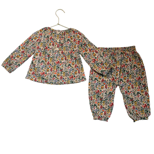 Baby Boden Wildflower Print Corduroy Top & Pants Set - Size 9-12 Mo