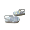 Mini Melissa Silver Iridescent Sandals - Size 5