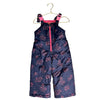 London Fog Navy & Pink Constellation Print Snow Bib - Size 24 Mo