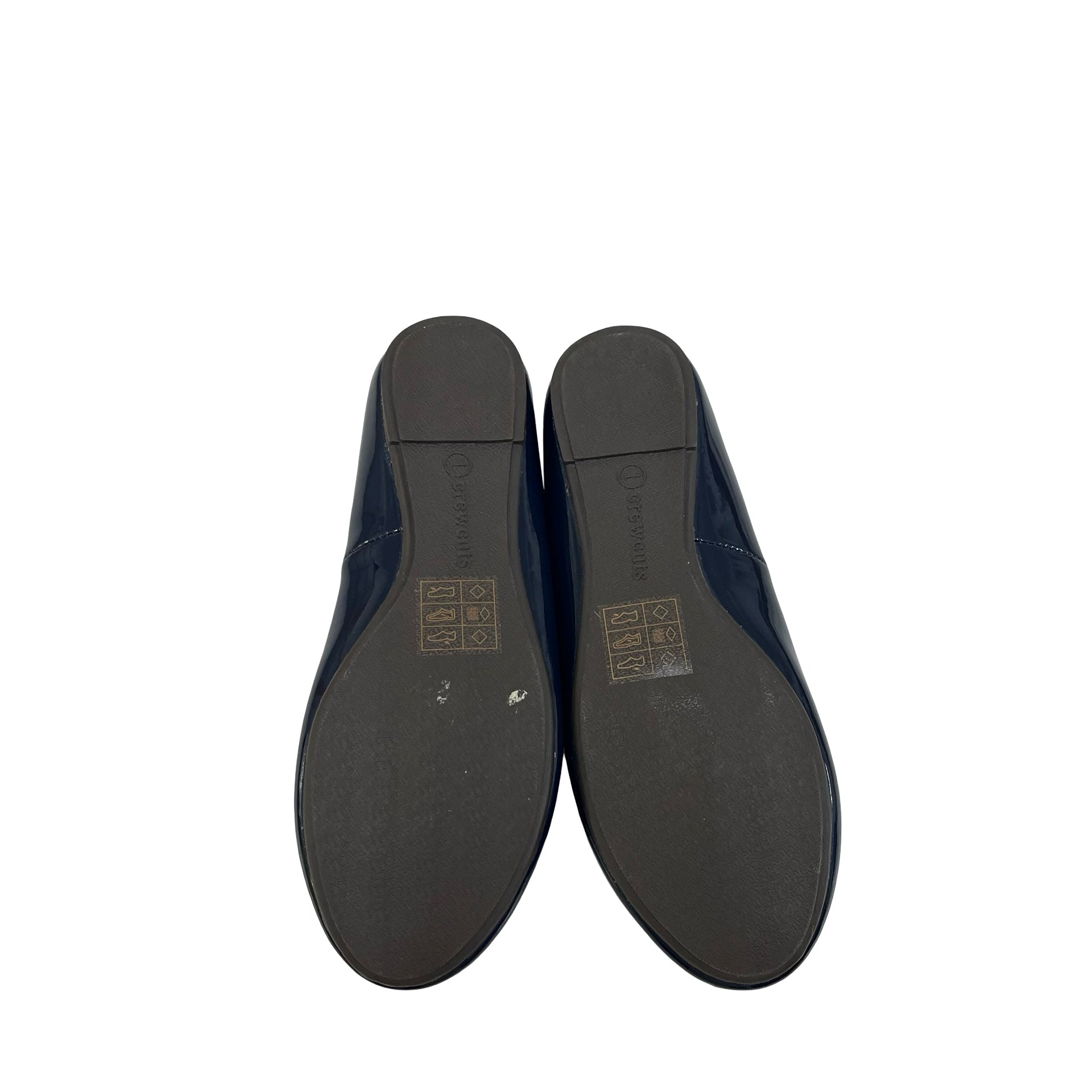 Crewcuts Navy Patent Shoes - Size 1Y Big Kid