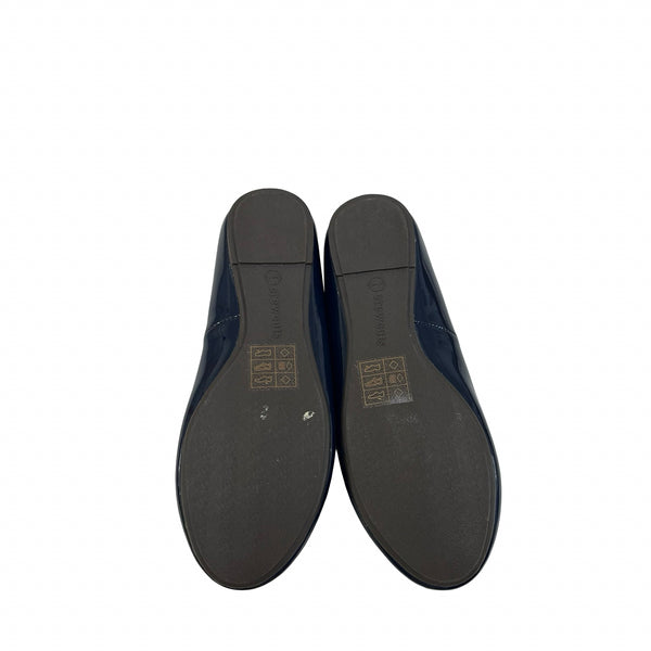 Crewcuts Navy Patent Shoes - Size 1Y Big Kid