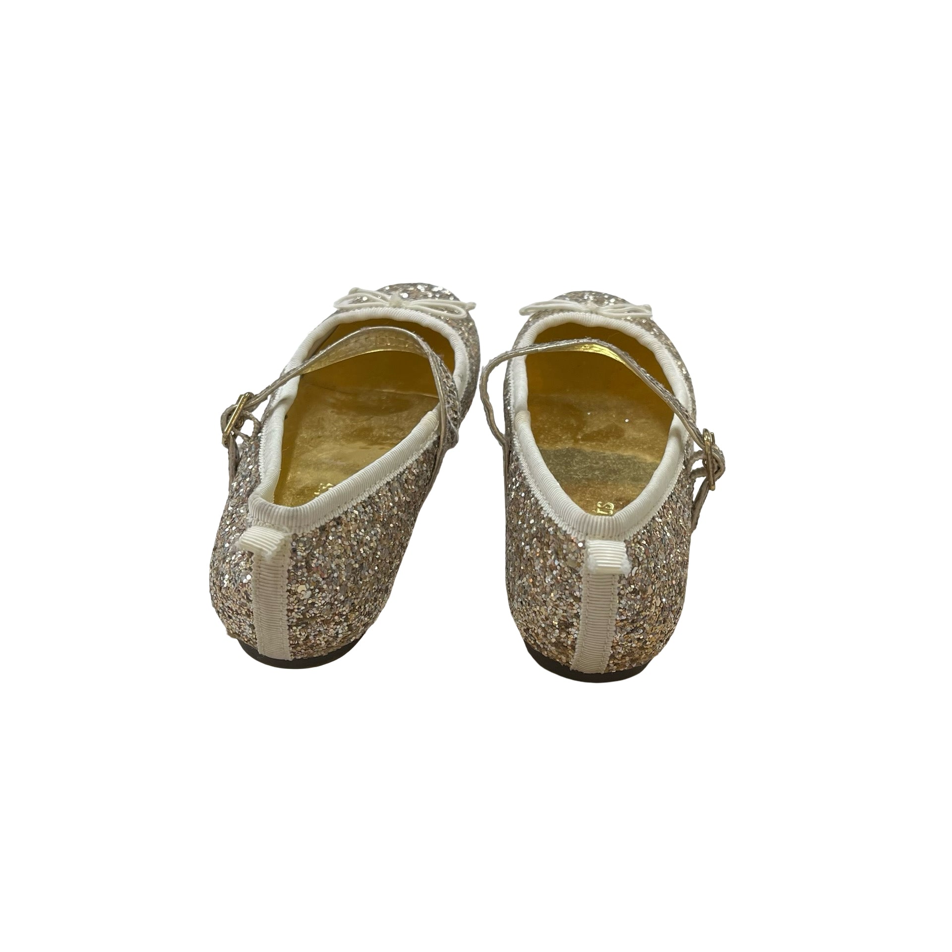Crewcuts Gold Glitter Shoes - Size K12