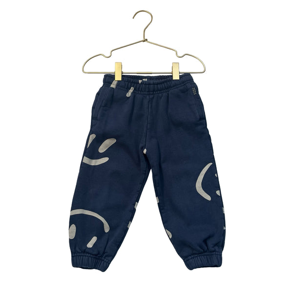 Molo Navy Smiley Joggers - Size 3