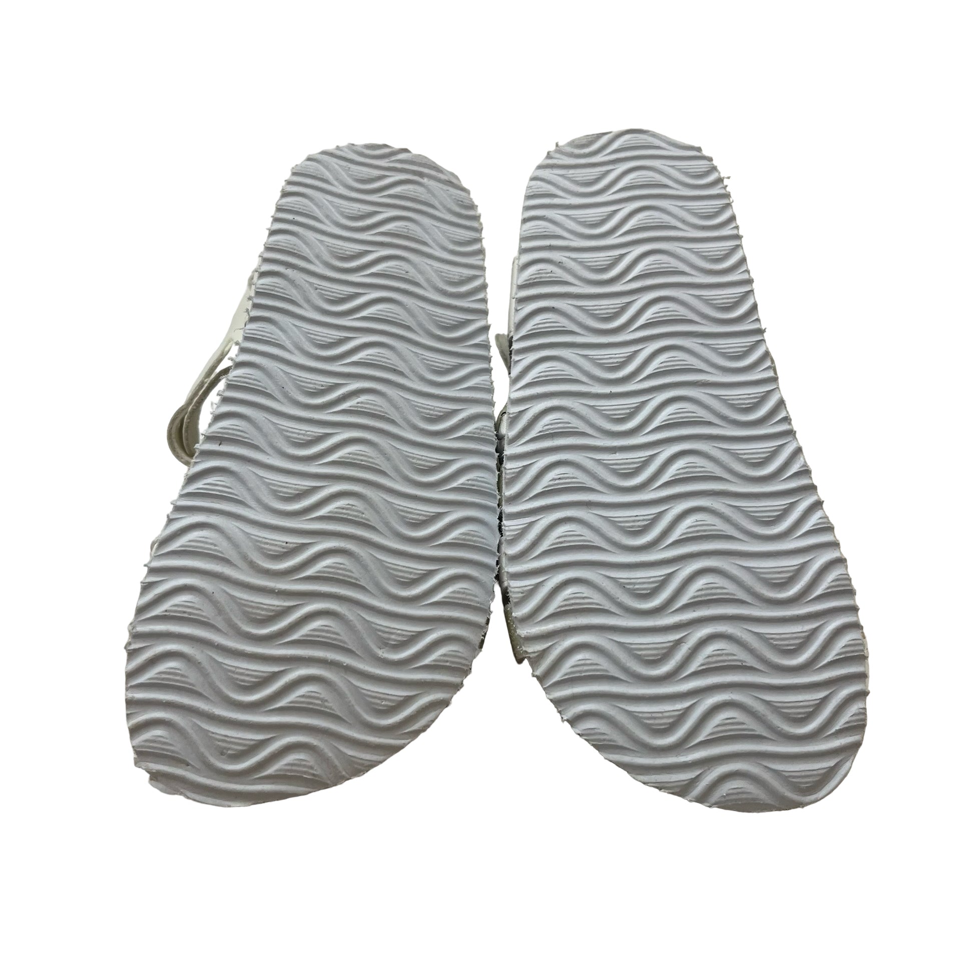 Sugar Kids Ivory & Gold Sparkle Sandals - Size 9