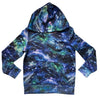 Lands' End Galaxy Print Athletic Hooded Sweatshirt - Size S 6-7