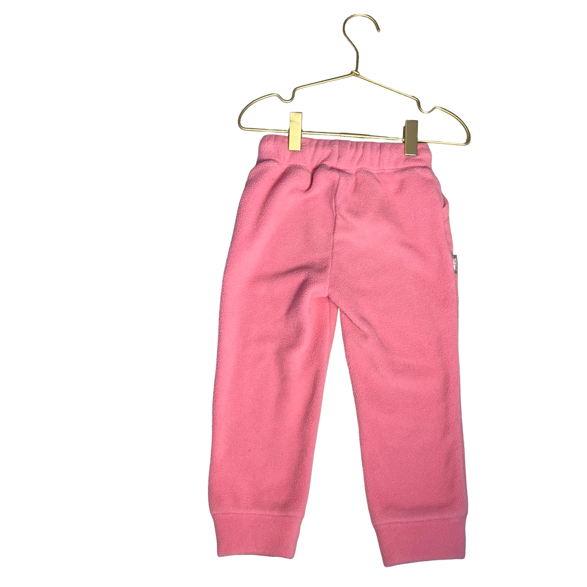 Jan & Jul Pink Fleece Joggers - Size 3T