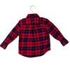 Vineyard Vines Red & Navy Plaid Flannel Button Down Shirt - Size 2T