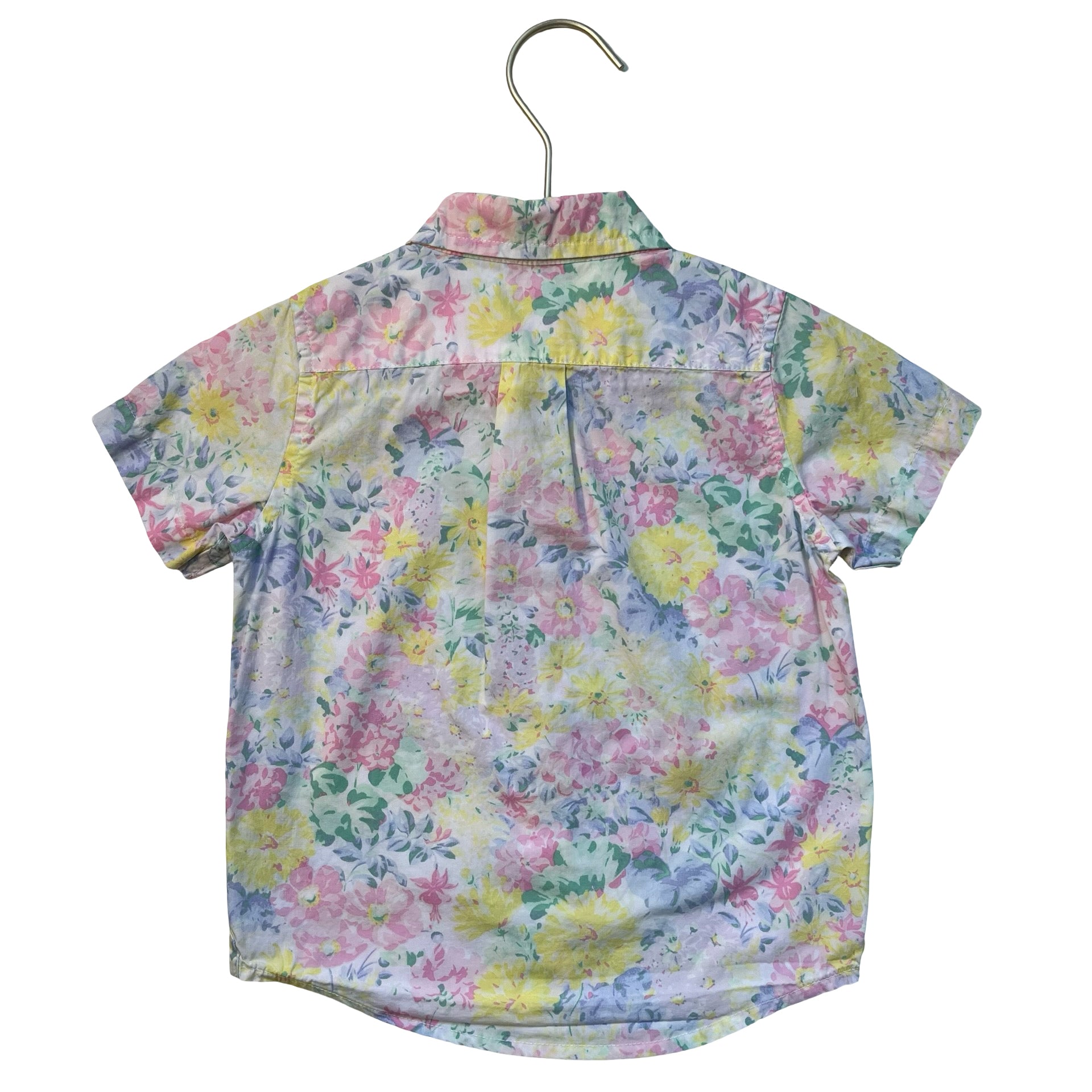 Janie and Jack Pastel Floral Button Down Shirt - Size 2T