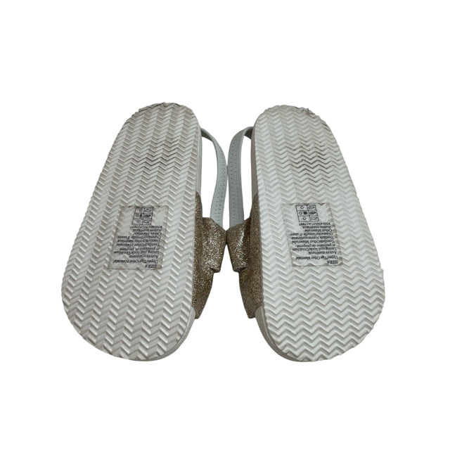 Janie and Jack Gold Sparkle Sandals - Size 8