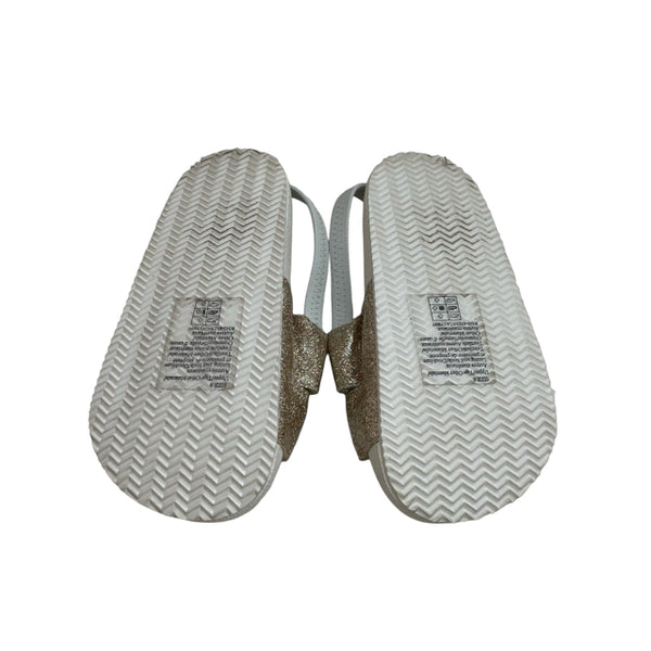 Janie and Jack Gold Sparkle Sandals - Size 8