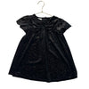 Zara Black Velour Colorful Sparkle Dress - Size 4