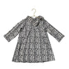 Kate Quinn Ivory & Black Arc Pattern Dress - Size 5Y