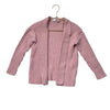 Gap Kids Pink Cotton Ribbed Open-Front Cardigan Sweater - Size S 6-7