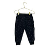 Miles The Label Black & Gray Pattern Joggers - Size 2Y