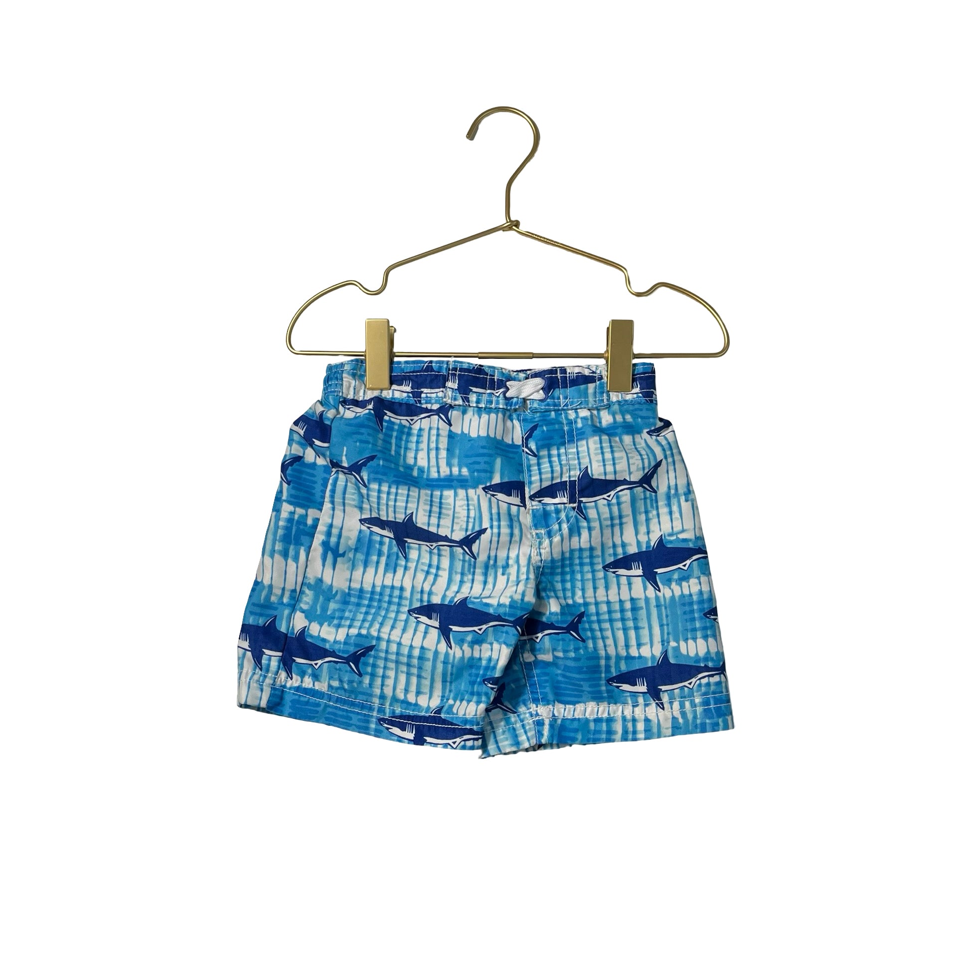 Tommy Bahama Blue Tie-Dye Shark Print Swim Suit - Size 2T