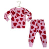 Hanna Andersson Pink & Red Heart Print PJs - Size 2T