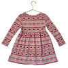 Old Navy Ivory & Red Fair Isle Print Dress - Size 4