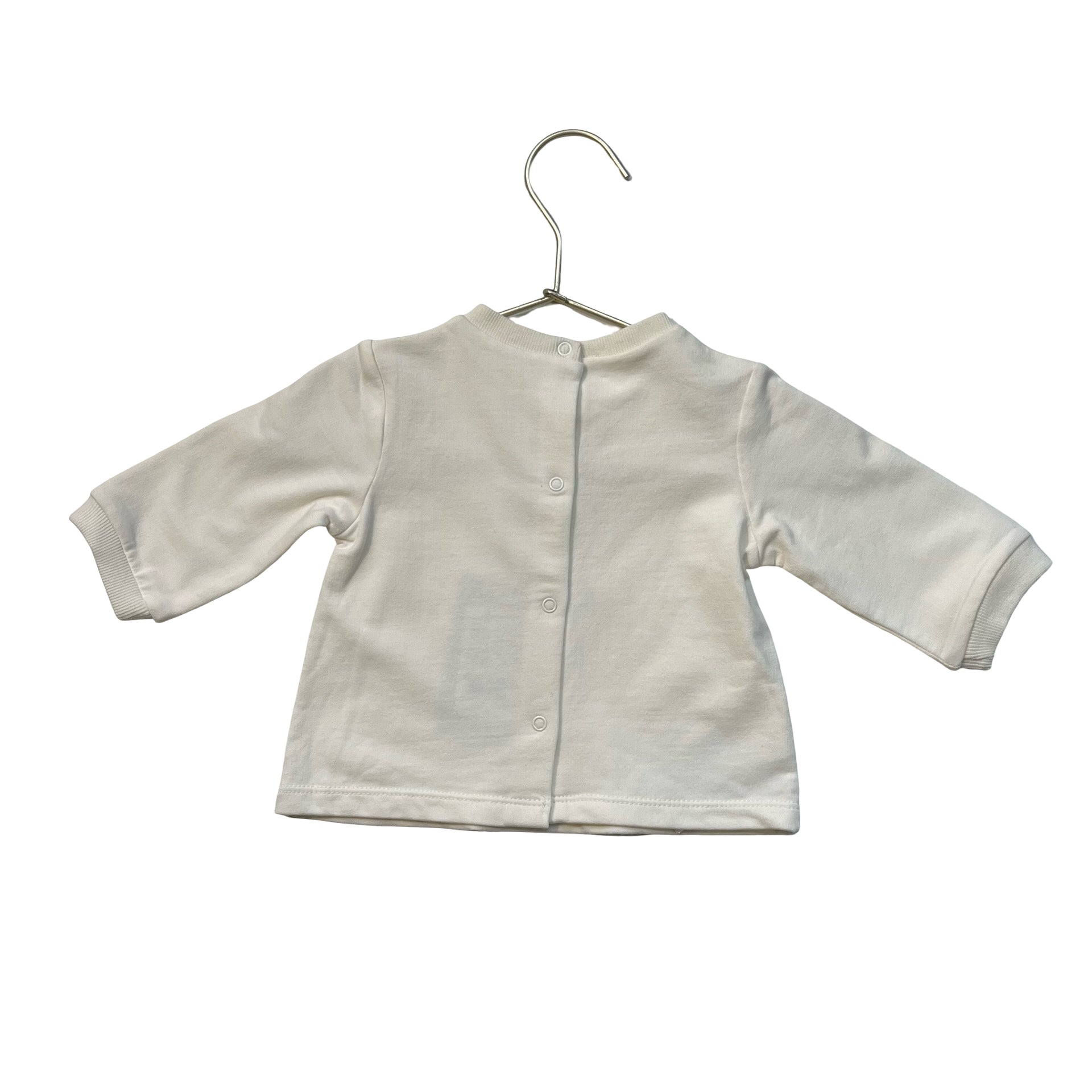 Mayoral Ivory Flower Applique Top - Size 1-2 Mo
