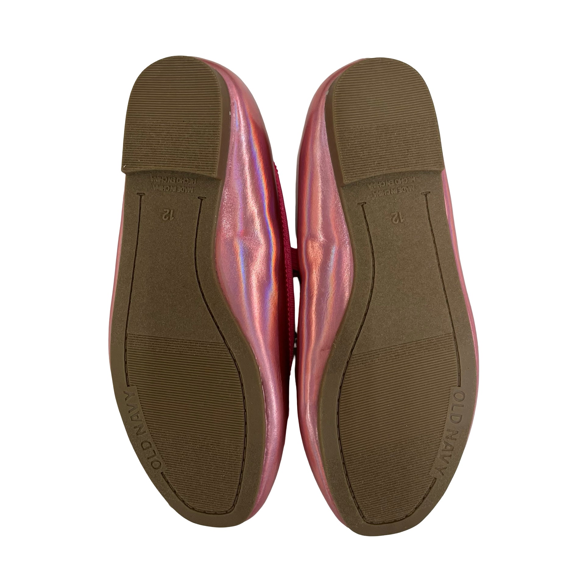 Old Navy Pink Iridescent Shoes - Size 12