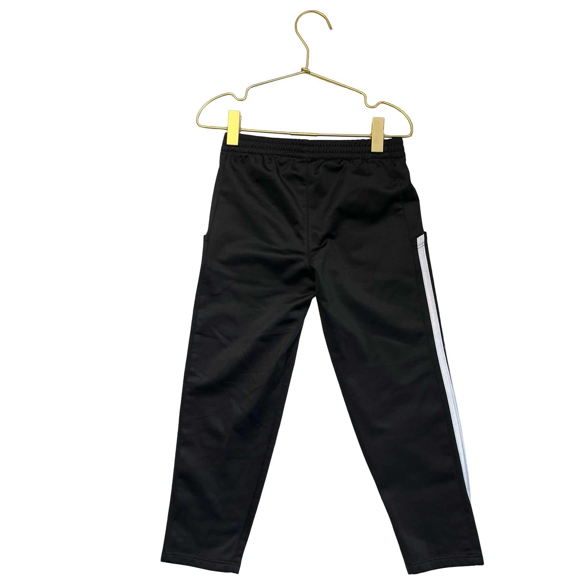 Adidas Black 3-Stripe Athletic Pants - Size 5