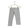 Carter's Fleece-Lined Light Gray & Gold Leopard Leggings - Size 2T