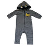 Yporque Gray Hooded 'Bat' One-Piece - Size 6 Mo