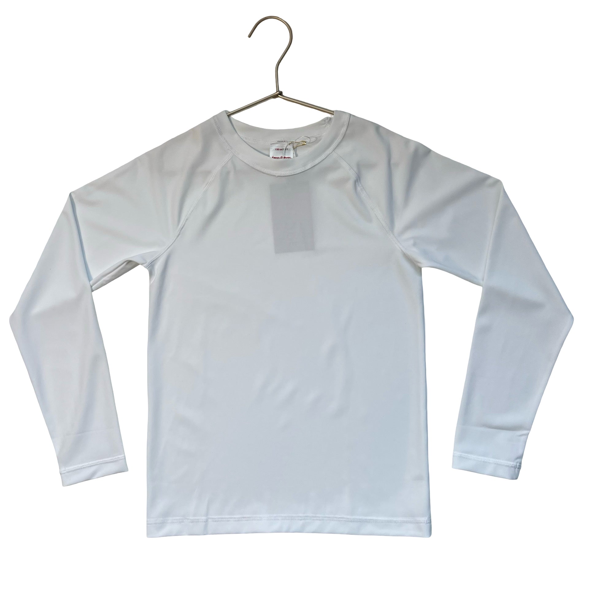 Hanna Andersson White Rash Guard - Size 8