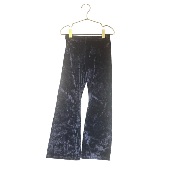 Old Navy Blue & Metallic Striped Ribbed Velour Flare Leggings with Tags - M 8