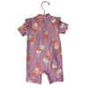 Carter's Pink Ice Cream Cone Print Swim Suit Romper - Size 9 Mo