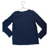 Crewcuts Navy & Silver Sequin Trim Pocket Shirt - Size S 6-7