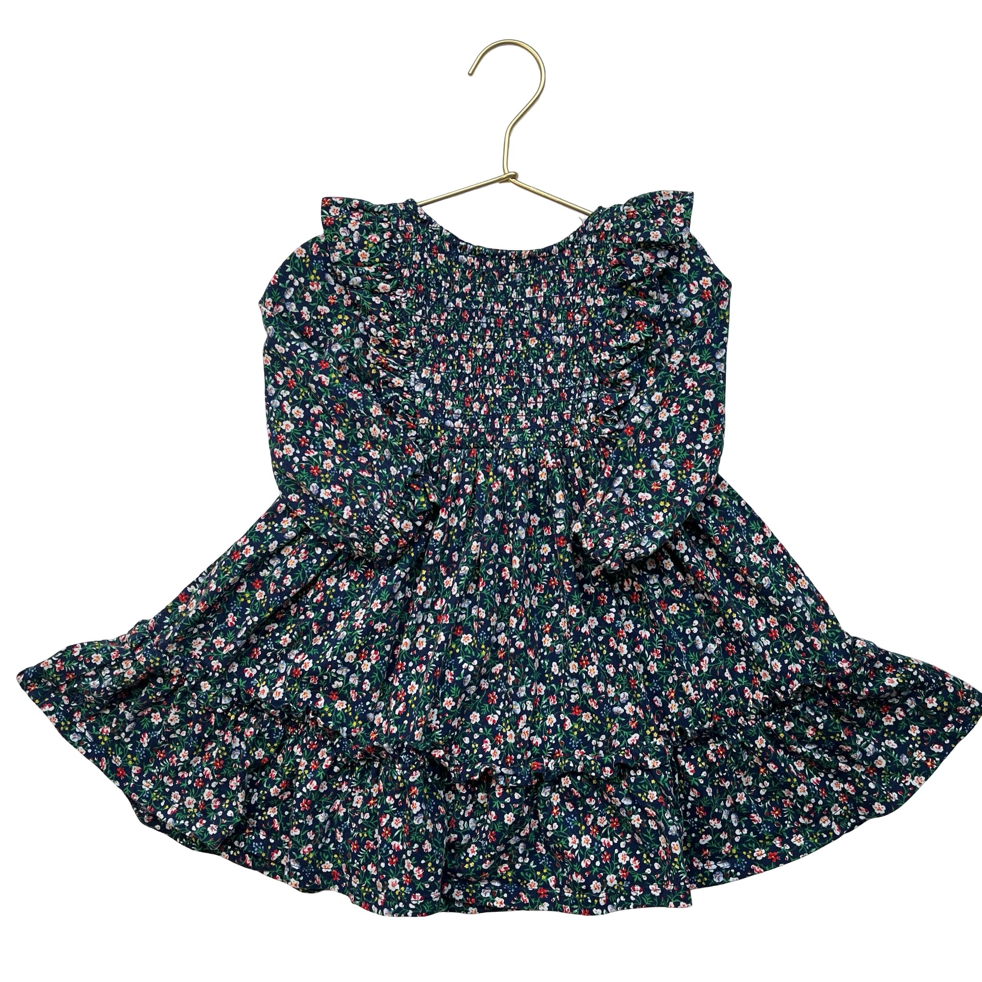 Polo Ralph Lauren Navy Floral Smocked Dress - Size 3