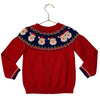 Baby Boden Red Fair Isle Santa Sweater - Size 2-3Y