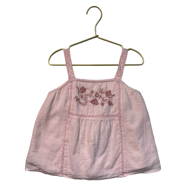 Abercrombie Kids Pink Embroidered Top - Size 7-8