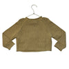 Mango Khaki Flower 100% Cotton Sweater - Size 5-6