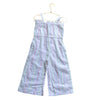 Janie and Jack White & Neon Striped Jumpsuit - Size 3