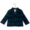 Janie and Jack Green & Navy Tartan Blazer - Size 18-24 Mo
