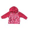 North Face Pink Tie-Dye Fleece Hooded Jacket - Size 0-3 Mo