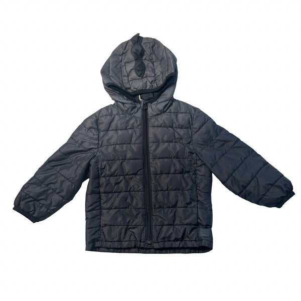 Baby Gap Primaloft Lightweight Gray-Black Ombre Hooded Puffer Jacket-  Size 3