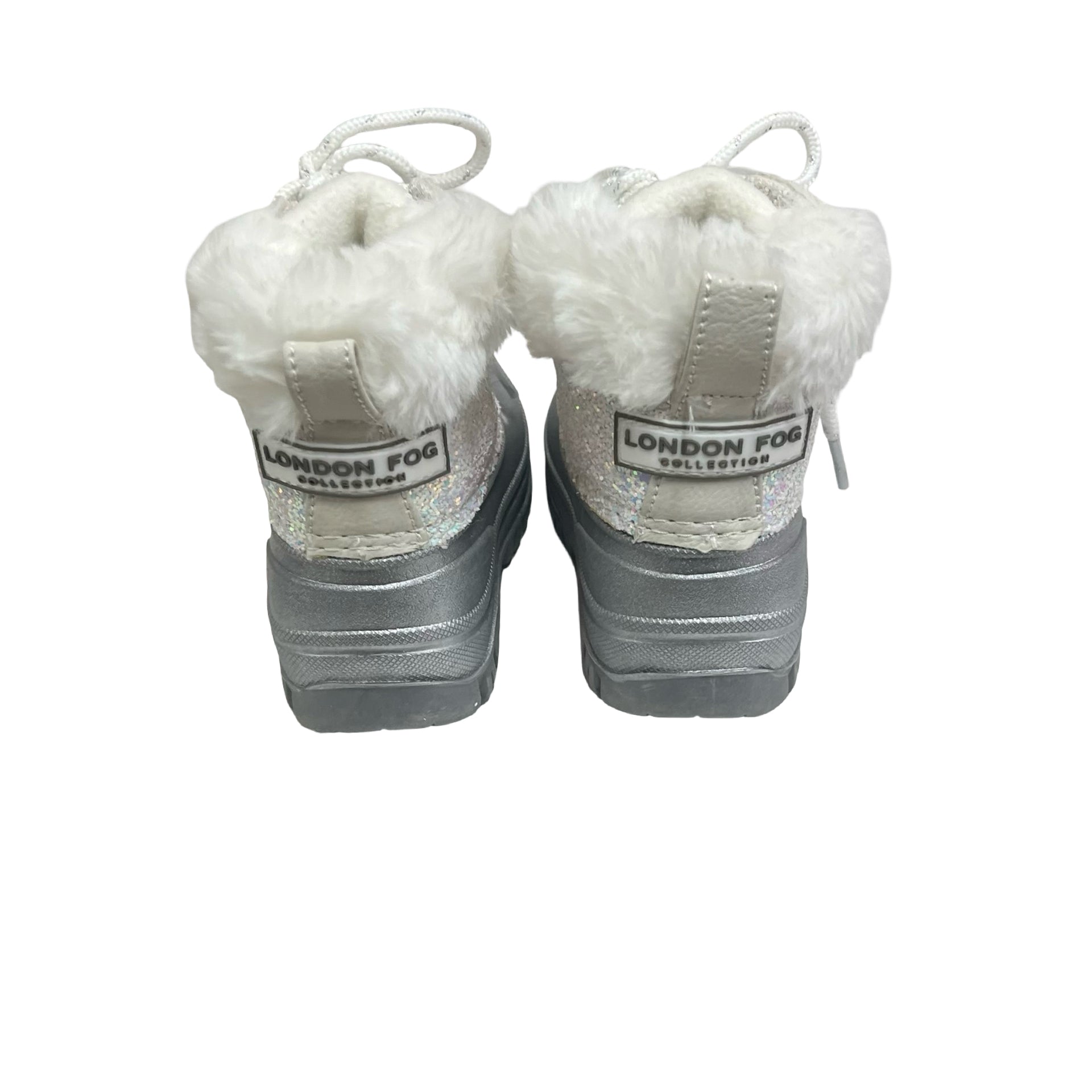 London Fog Silver Glitter Winter Boots - Size 6